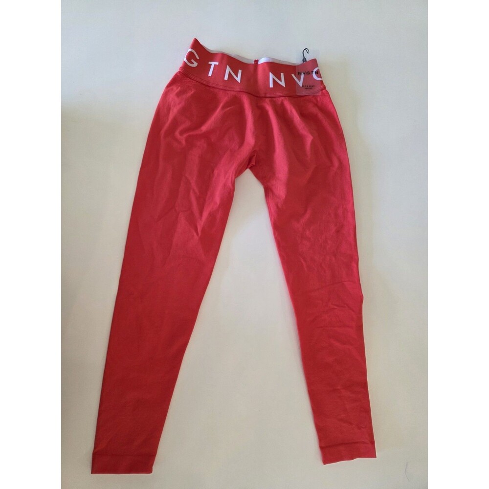 NWT NVGTN M Medium Sport Seamless Leggings Scarlet Red Compression Pants